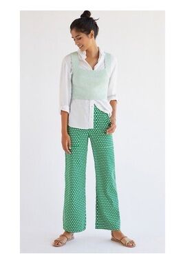 Anthropologie Maeve Colette Cropped Wide Leg